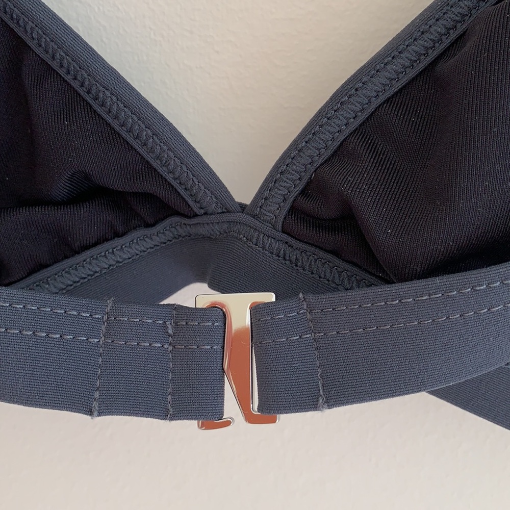 NEW MICHAEL Michael Kors Dark Gray Swimsuit Bikini - Picture 6 of 14